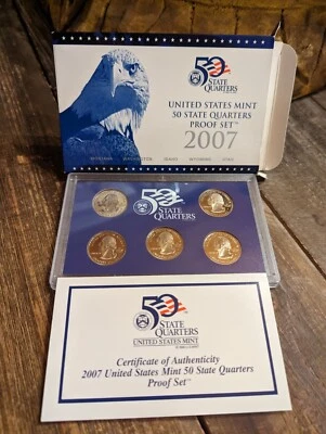 2007 United States State Quarters Proof Set W COA San Francisco Mint In Box - Image 1 of 4