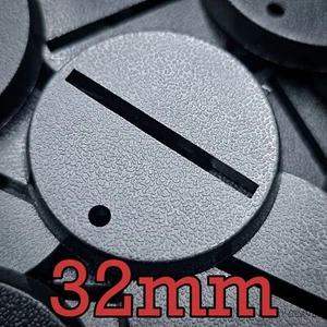 Bases de plástico Wargaming ranuradas redondas de 32 mm Warhammer nuevas Wargames - Imagen 1 de 19