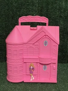 Vintage 1997 Mattel Barbie Pink Dream house Thermos Brand Lunch Box . - Picture 1 of 4