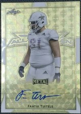 FAATUI TUITELE 2019 Leaf Metal All-American Bowl AUTO Gold Super Prismatic #1/1
