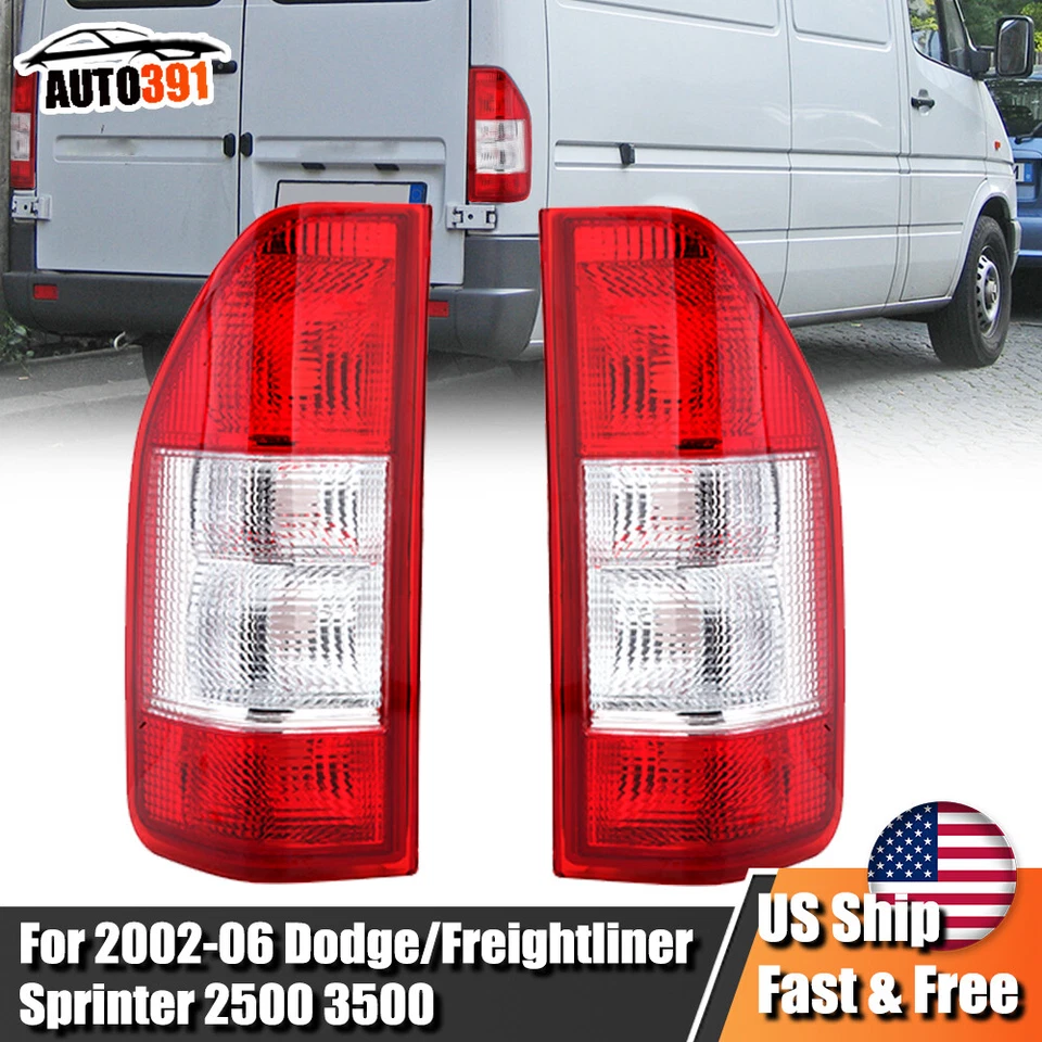 Pair Tail Light lamp For 1995-06 Dodge Mercedes benz Freightliner Sprinter W903 - Image 1 of 4