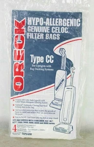 Oreck Celoc Hypo-Allergenic Filter Upright Vacuum Bags No. CCPK4DW 4 Pack - Picture 1 of 5