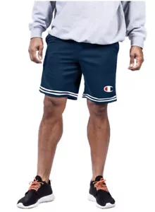 Champion Mens Mesh Workout Shorts - Big and Tall 2XLT Navy Blue/white - Picture 1 of 4