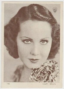 Mary Brian 1930s Aguila Large Paper Stock Trading Card #146 Film Star - Picture 1 of 2