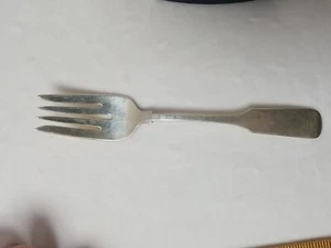 Old English Tipt by Gorham Sterling Silver individual Fork 6 1/2 E Extra Heavy  - Picture 1 of 5
