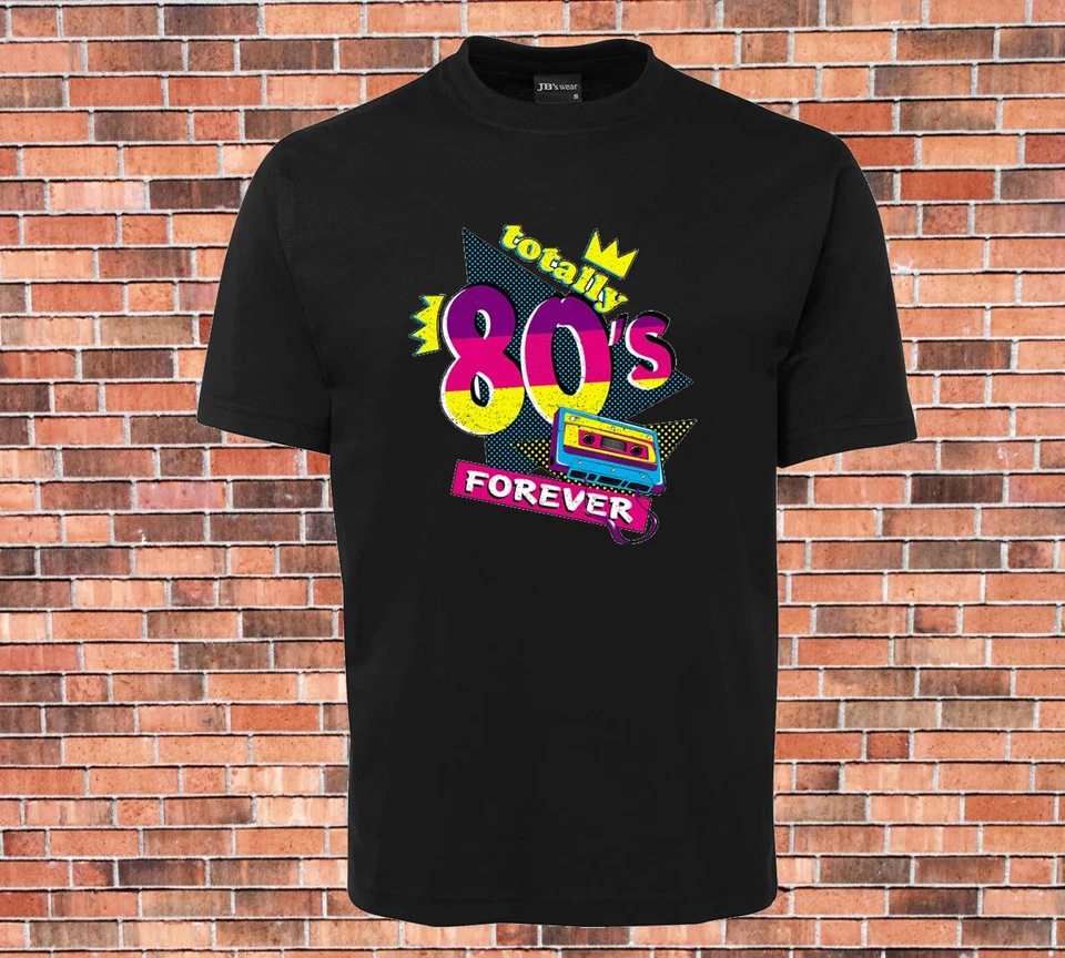 Totally 80s Bright Neon Printed T-shirt, Singlet Long Sleeve T 80's Costume - image 1 of 1