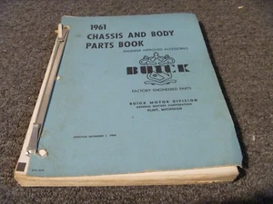Buick 1961 chasis especial y piezas de carrocería manual de catálogo - Imagen 1 de 2