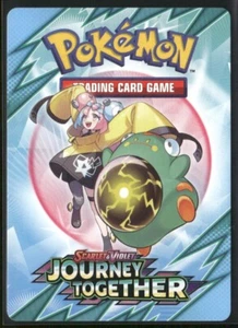 Pokemon TCG Journey Together Game Tip Card Pre Release Kit Card Iono & Belibolt - Picture 1 of 5