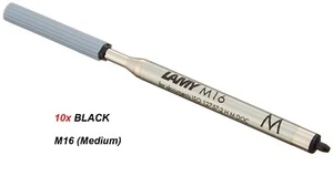 LAMY M16 Medium Ballpoint Refill - 10x BLACK - Picture 1 of 1