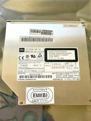 BRAND NEW TOSHIA 24X XM-7002B NOTEBOOK CD ROM WITH 3.5" DRIVER MANUAL SCREWS RM2 - Image 1 of 4