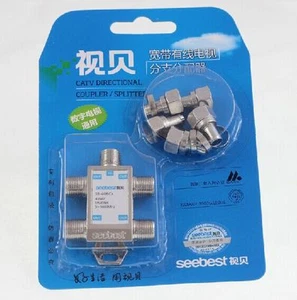 4 Way 5-1000 MHz 1 to 4 Coaxial Splitter for Coax Cable HDTV Satellite - Picture 1 of 2