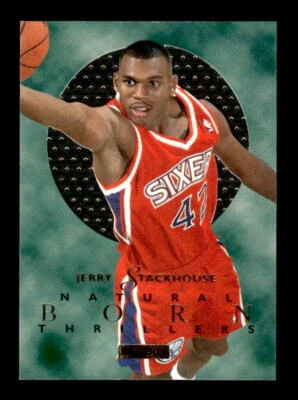 1995-96 E-XL Natural Born Thrillers #7 Jerry Stackhouse - NM-MT - Image 1 of 2