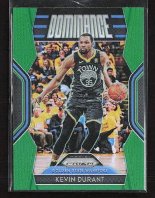 2018-19 Panini Prizm #9 Kevin Durant Dominance Green Golden State Warriors (JB) - Image 1 of 2