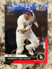 2020 TOPPS NOW RED PARALLEL NLCS CARD 05/10 LOS ANGELES DODGERS WILL SMITH #438