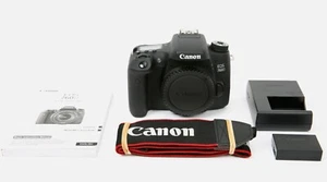Canon EOS 760D 24.2MP Digital SLR Camera (Body Only, Black) 8000 Shutter Count - Picture 1 of 11