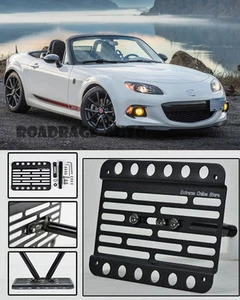 For 09-15 Mazda MX-5 Miata NC Front Bumper Tow Hook License Plate Mount Bracket - Picture 1 of 6