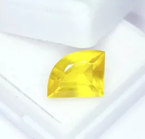 Zafiro amarillo natural certificado 5,27 quilates piedras preciosas sueltas corte elegante gema de zafiro - Imagen 1 de 10