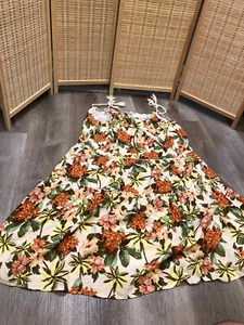 DRA Los Angeles Sleeveless Hawaiian Luau Dress Tropical Sleeveless Small S H110 - Picture 1 of 11