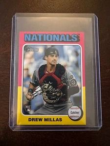 2024 Topps Heritage High Mini #613 Drew Millas RC Washington Nationals Rookie - Bild 1 von 2