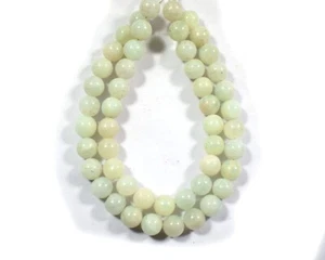 7MM Genuine A++ Caribbean Green Calcite Smooth Round Untreated Beads 6" Strand - Picture 1 of 8