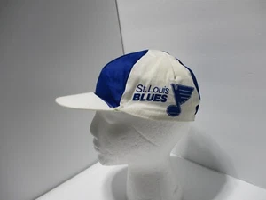 Vintage St Louis Blues Hat Adult Small Blue Pepsi Cola 4 panel Foldable cotton - Picture 1 of 10