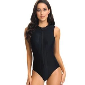 Swimsuits for Women One Piece XS Small Medium Size 0-8 Athletic Zipper Tank Suit - Picture 1 of 50