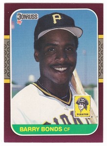 1987 Donruss Opening Day Barry Bonds #163 Rookie Card Pirates Giants