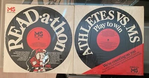 MS READ-A-THON & ATHLETES VS. MS ~ VARIOUS ARTISTS ~ 2 LPS - Picture 1 of 4