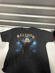 Camiseta Elton John 2012 Rocket Man Gira de Conciertos Banda Talla XL Doble Cara Hanes - Imagen 1 de 14