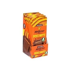Feastables MrBeast Milk Chocolate Bars w Peanut Butter - Deez Nuts - Grass-Fed - Picture 1 of 6