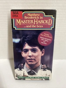 Matthew Broderick in Master Harold ... and the boys VHS Video 1986 Karl Lorimar - Picture 1 of 9