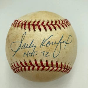 Sandy Koufax Hall Of Fame 1972 Signed National League Baseball JSA COA - Picture 1 of 8