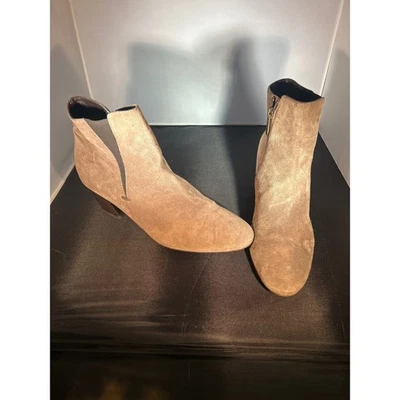 Botines AQUATALIA Beige Gamuza Cuero Mujer Talla 9.5 Foto 1 de 4