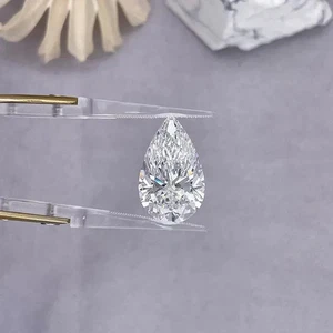 CVD Loose Pear 1 Carat Natural D Color Lab Grown Diamond VVS1 Clarity Certified - Picture 1 of 9