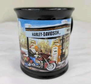 Harley Davidson Motorcycle Mug Biker Santa Claus North Pole Christmas 2008 - Picture 1 of 6
