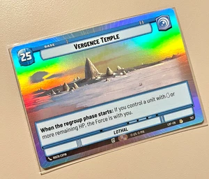 Star Wars Unlimited LOF 767 Vergence Templo Lámina Hiperespacial Base Rara - Imagen 1 de 1