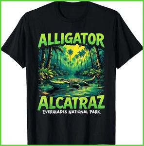 Funny Meme Florida Everglades Alligator Alcatraz Men Women T-Shirt - Picture 1 of 3