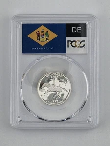 1999-S 25c Silver Delaware State Proof Quarter PCGS PR69DCAM Deep Cameo Nice - Picture 1 of 2