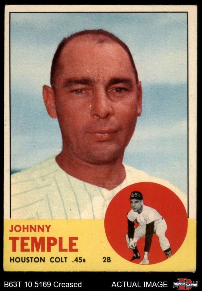 1963 Topps #576 Johnny Temple Colt 45s 3 - VG - Image 1 of 1
