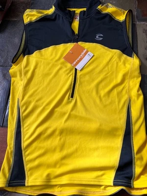 Cannondale Men’s Sleeveless Cycling Jersey Yellow Lightweight Size Large NWT - Image 1 of 4