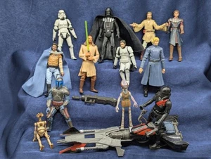 Star Wars 3.75” Misc Action 12 Figures Lot Mixed Vintage and Modern 2000s  - Picture 1 of 12
