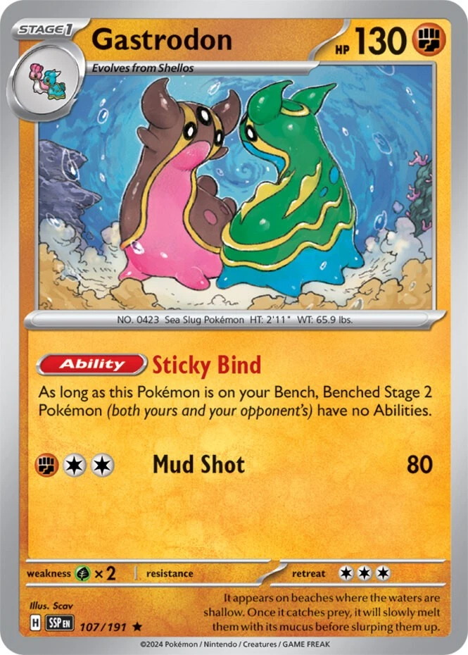 Gastrodon - 107/191 - Holo Rare - Near Mint - Image 1 of 1