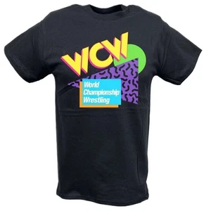 WCW World Championship Wrestling 80s Design T-Shirt schwarz - Bild 1 von 5