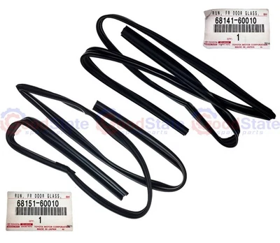 Genuine Toyota LandCruiser HZJ81 HZJ80 Front RH & LH Bailey Channel Glass Run - Image 1 of 4