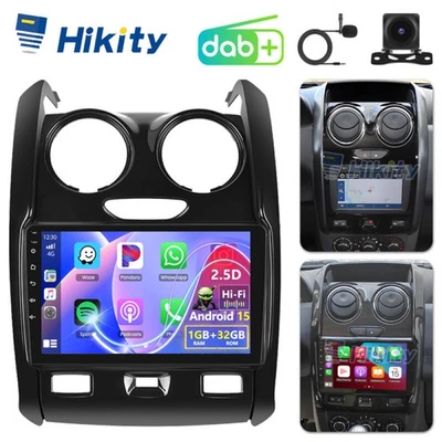 DAB+ Android Autoradio Für Dacia Duster 2014-2017 Kabellos CarPlay GPS Navi WIFI - Bild 1 von 4