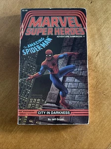 TSR Adventure Gamebook #1 Paperback Amazing Spider-Man First Printing 1986 - Picture 1 of 9
