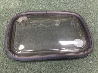 Caravan Campervan Self Build Plastic Door Window With Rubber Surround 34 X 49 - Image 1 of 4