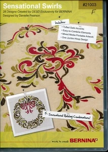 CD de diseño Bernina Sensational Swirls 21003 - Imagen 1 de 3