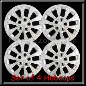 Silver Replica 16" Bolt On Hubcaps Fits 2016-2018 Hyundai Elantra Wheel Covers - Picture 1 of 2