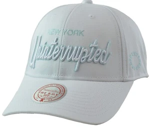 New York Nets Vintage Equipo NBA Ininterrumpido Para Hombre Blanco Tonal Snapback Sombrero - Imagen 1 de 8